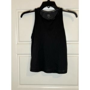 Athleta girls tank, size 12, black camo with black overlay